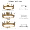 TOBATOBA 40th Birthday Decorations for Men 40th Birthday King Crown and Birthday King Sash Set, 40th Birthday Gifts Men Happy 40th Birthday Decorations Men