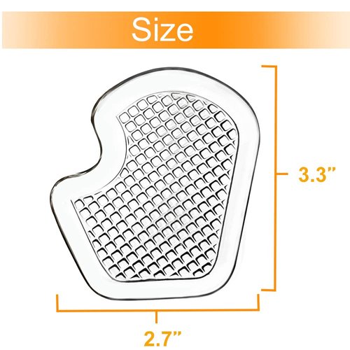 Kimihome Metatarsal Pads 8 Count Gel Cushions, Ball of Foot Cushion Protect and Relieve Metatarsal, Sesamoid, Ball of Foot Pain - 4 Pairs