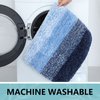 Arotive Microfiber Bathroom Rugs, Shaggy Soft and Absorbent Bath Rug, Non-Slip, Thick Plush Mat, Machine Washable Dry Mats for Bathroom, Tub Shower, 24" x 16", Blue