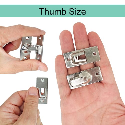 90 Degree Door Latch Sliding Screen Door Latch Barn Door Lock Hasp Latch Clasp Lock Pocket Door Locks and Latches