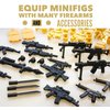 Military Base Army Building Blocks Sets with Guns Weapons Armor Accessories Pack for Soldiers Minifigures Compatible with Lego