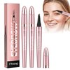 FYeang 3Pcs 4-Tipped Precise Brow Pen, Long-Lasting Natural Fine Stroke Eyebrow Pencil, Natural Fine Stroke Microblading Eyebrow Pencil, 3D Waterproof Microblading Eyebrow Pencil Contouring Pen