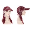 DINPREY Long Pretied Head Scarves for Women Bandana Turban Hat Chemo Cancer Headscarf Headwraps Headwear for bald women hair wraps Hair Cover Hat (3 PCS Paisley)
