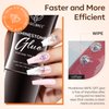 Modelones 4-in-1 Rhinestone Glue for Nails, Super Strong Nail Glue for Press on Nails，Nail Gems and Nail Charms, No Wipe Nail Art Glue for Nail Rhinestones, Nail Jewel Diamonds, 30 g Cured Need