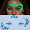 Coridy Face Gems Adhesive Glitter Jewel Tattoo Sticker Halloween Gems Rave Party Body Makeup for women (D-blue)