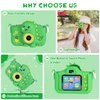 Contixo Kids Camera - HD 1080P Video Camera for Kids, Selfie Toddler Camera for Boys Girls, Kids Digital Camera, Portable Toy Camera for Kids Aged 3-12 with Puzzle Games, Fun Gift, Green Dinosaur
