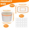 APLZGMG Basketball Hoop Snack Cups, 24 Sets Basketball Hoop Paper Treat Cups Basketball Party Supplies Disposable Treat Food Bowls Kids' Party Paper Cups for Basketball Themed Party Decorations