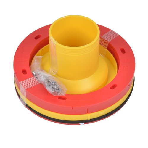 Oatey 43401 Set-Rite Toilet Flange Extender Kit, 1/4" - 1", Red, Yellow