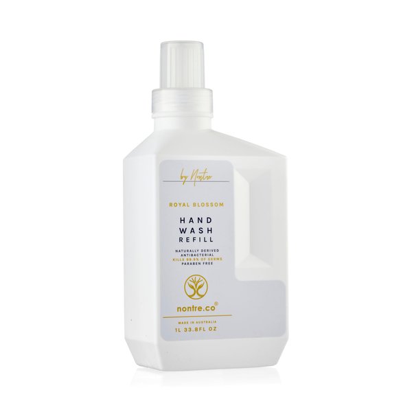 Nontre, Hand Wash Refill, Royal Blossom, Gentle Hydrating Hand Soap, Long Lasting Scent, 1L (33.8 FL Oz)
