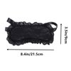 Soft Lace Eye Mask Party Ribbon Accessories, Eye Mask Comfortable Sleep Mask Can Be Adjusted to Shading Eyes, Travel, Meditation (Black)
