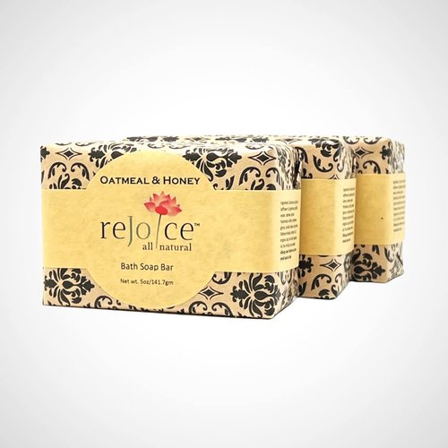 All Natural Soap Bar 5 oz (3 pack) (Oatmeal & Honey)
