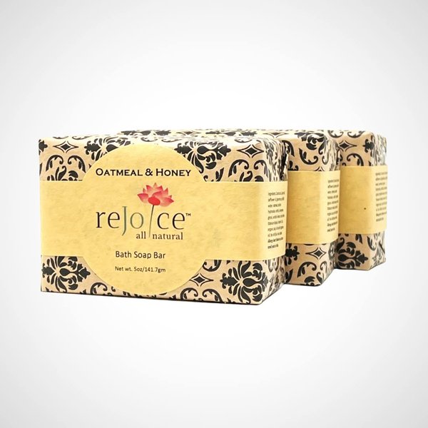 All Natural Soap Bar 5 oz (3 pack) (Oatmeal & Honey)