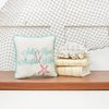 C&F Home 10" Embroidered Salty Kisses Starfish Wishes Petite Size Accent Throw Pillow Decorative Cotton Beach Inspirational Quote Ocean Coastal Small Throw Accent Seashore Pillow Decor Decoration 10 x