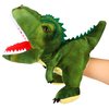 Easfan Plush Dinosaur Hand Puppet with Movable Mouth T-Rex Stuffed Animal Puppet for Imaginative Pretend Play Storytelling Gifts for Kids Boys Girls on Birthday Christmas, 11''