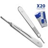 DEXSUR 30 Pcs Advanced Dissection Kit Biology Lab Anatomy Dissecting Set for Medical Students and Veterinary with Stainless Steel Scalpel Knife Handle Blades