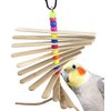 Bonka Bird Toys 868P Natural Mini Stick 7" x 4", Medium Parrot Chew Cage Toy, Conures, Ringneck, Quakers, and Similar