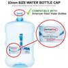 Threaded / Screw-On Caps for Water Dispenser Plastic Bottles/Jugs with Size 53mm Caps (2pk)