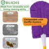 360° Fleece Duster Refills for Swiffer-Washable Refills Reusable Duster Pads|Wet and Dry Dual Use Reusable Duster Heads (12-PCS)