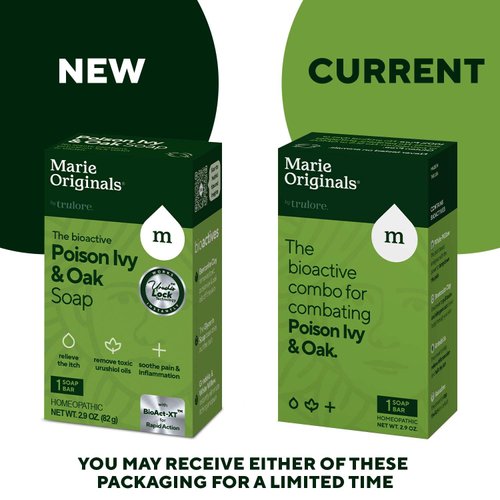 Marie Originals Poison Ivy Soap Bar | All Natural Poison Ivy Treatment | Anti-Itch Skin Cleanser Bar Wash for Poison Ivy, Poison Oak & Sumac | Soothes & Relieves Rashes | 2.9 Ounces (6 Bars)