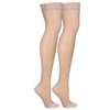 Truform Sheer Compression Stockings, 15-20 mmHg, Women's Thigh High Length, 20 Denier, Nude, Small