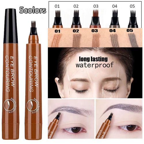 Professional Eyebrow Pencil, Waterproof, Easy and Easy to Shape Eyebrows, Long Lasting, Eyebrow Pencil (Red-brown)