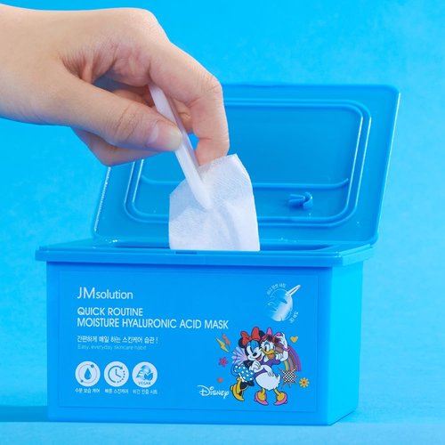 Quick Routine Moisture Hyaluronic Acid Facial Mask (30 Sheets), Quick Dispenser Type sheet mask