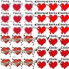 COKTAK 36 PCS Bride of Chucky Tattoo Heart For Women Men Kids Adults, Halloween Zombie Chucky Makeup Kit, Chucky Heart Temporary Tattoos Stickers Cosplay, Bride of Chucky Rave Party Accessories