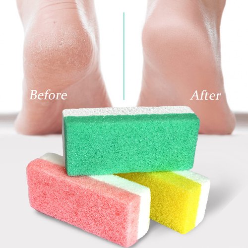 Foot Pumice Stone for Feet Dead Skin Callus Remover Scrubber Pedicure Exfoliator Tool 3Pcs