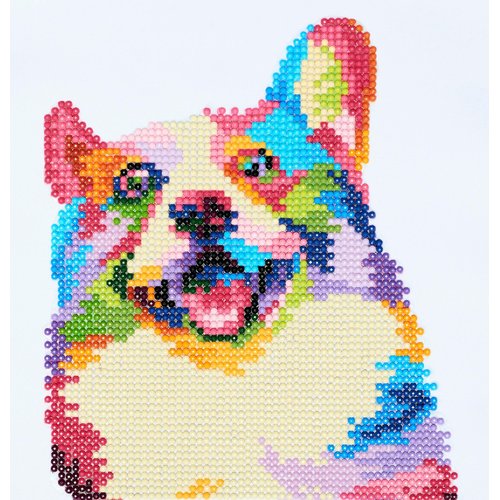 Leisure Arts Corgi Diamond Art KIT 8"