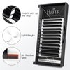 Befer Beauty Volume Lash Extensions 0.05D,Blooming Eyelash Extension Mix-8-15mm, Easy Fan Volume Lashes Fluffy Soft, D Curl Matte Black Self Fanning Lash Extension Professional Eyelash Extensions