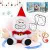 Funny Jokes White Elephant Gifts Christmas Toys Gifts Talking Vibrating Spinning Santa Claus Plays JINGLE BELLS With hilarious Sounds Christmas Plush Interactive Toy With Box Xmas Gift For Kids,11"