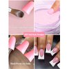 500PCS Duck Nail Tips, Clear Short Duck Nail Tips for Acrylic Nails Professional, Extra Short Duck Feet Flared Nail Tips Half Cover Fan Wide French False Nail Tips for Extension Nail Salon 10 Sizes