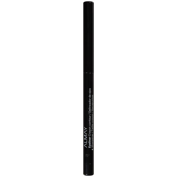 Almay Eyeliner Pencil, Eye Makeup Stocking Stuffers for Women, Built-in Sharpener, Hypoallergenic, Water Resistant, 205 Black, 0.01 fl oz