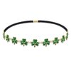 HZEYN St. Patricks Day Headband Glitter Irish Shamrock Stretch Headbands Hair Band Party Costume Headwear Hair Accessories