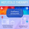 LotFancy Face Ice Pack Wrap for TMJ, Wisdom Teeth, with 4 Reusable Hot Cold Therapy Gel Packs, Pain Relief for Chin, Head, Oral and Facial Surgery, Dental Implants, Blue