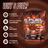 G Fuel Protein + Energy Drink Powder, Pre Workout Caffeine Powder, Energy Powder Drink Mix for Gaming, Sugar Free Focus Amino, Vitamin + Antioxidants, 19oz (Chocolate, 20 Servings)