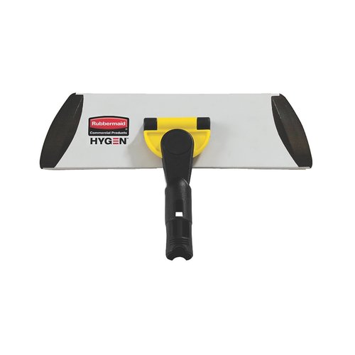 Rubbermaid Commercial Products HYGEN Mop Quick-Connect Mop/Dust Broom Frame, 11-Inch, Stair Frame for Cleaning Under Furniture in Home/Office,Yellow