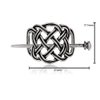 2 Pcs Women Girl Viking Celtic Knots Clips Hairpin Alloy Hair Stick Accessories For Long Hair Slide Pin Hairstick Knot Jewelry Gift (Silver)