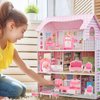 35 Pcs Dollhouse Furniture Accessories Set Mini House Furniture Small Dollhouse Miniature Furniture Play House Accessories 1:12 Tiny Kitchen Bedroom LivingRoom Bathroom Boy Girl Toddler3Y+ (A Set)
