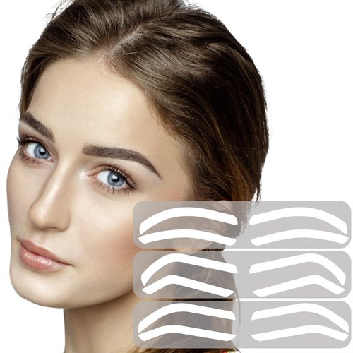36 Pairs Eyebrow Tattoo Auxiliary Stickers, Disposable Adhesive Eyebrow Template Stickers, Makeup Aid Tools for Makeup Beginners