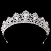 Samky Bride's Crystal Wedding Tiara Crown Bridal Rhinestone Headpiece Hair Accessories