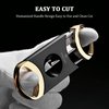 CIGARWONG Cigar Cutter Stainless Steel V-Cut Cigar Cutter Double Cut Blade Sharp Portable