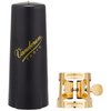 Vandoren LC57DP M/O Ligature and Plastic Cap for Alto Saxophone; Gilded Finish