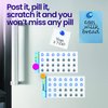 PILL IT DaYly Scratch Off Stickers, Daily Pill Reminder Medication Tracker, Pill Bottles Stickers, Portable Pill Tracker, Pill Organizer Alternative, Multi Dose, Kids, Pet, Travel, Prenatal Vitamins