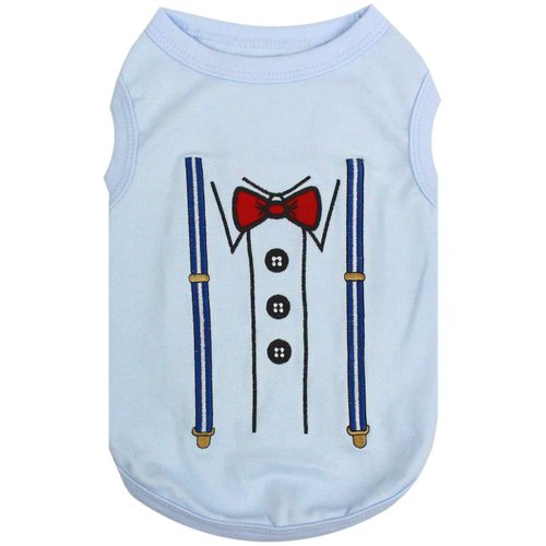 Parisian Pet Suspender Dog T-Shirt, Medium