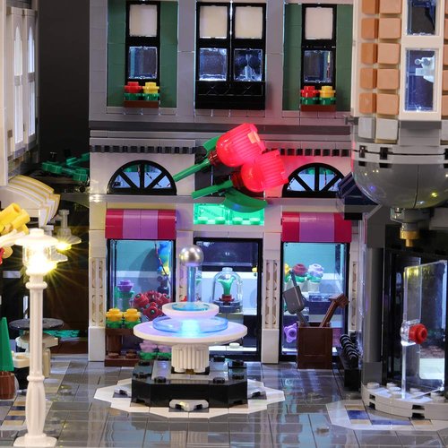 BRIKSMAX Led Lighting Kit for Assembly Square - Compatible with Lego 10255 Building Blocks Model- Not Include The Lego Set