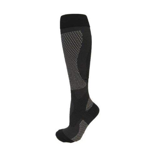 BriteLeafs Sports Compression Socks (Medium, Black) - 20-30 mmHg Firm Support, Graduated Supports Best for Performance & Recovery