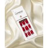 KISS imPRESS Press-On Manicure, Nail Kit, PureFit Technology, Short Press-On Nails, Square, 'Kill Heels', Includes Prep Pad, Mini Nail File, Cuticle Stick, and 30 Fake Nails