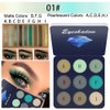 Adurello 5 Pack 9-Colors Eyeshadow Makeup Palette Waterproof Highly Pigmented Eyeshadow Palette Natural Matte Glitter Eyeshadow Powder