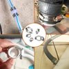 ZIPCCI Hose Clamp Assortment, 45 Pack Stainless Steel Hose Clamps Kit Worm Gear Fuel Line Pipe Clamps (1/4 in to 1-1/8 in)